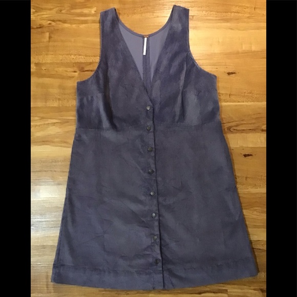 Free People Dresses & Skirts - NWOT Free People Periwinkle Rolling Thunder Corduroy Mini Dress